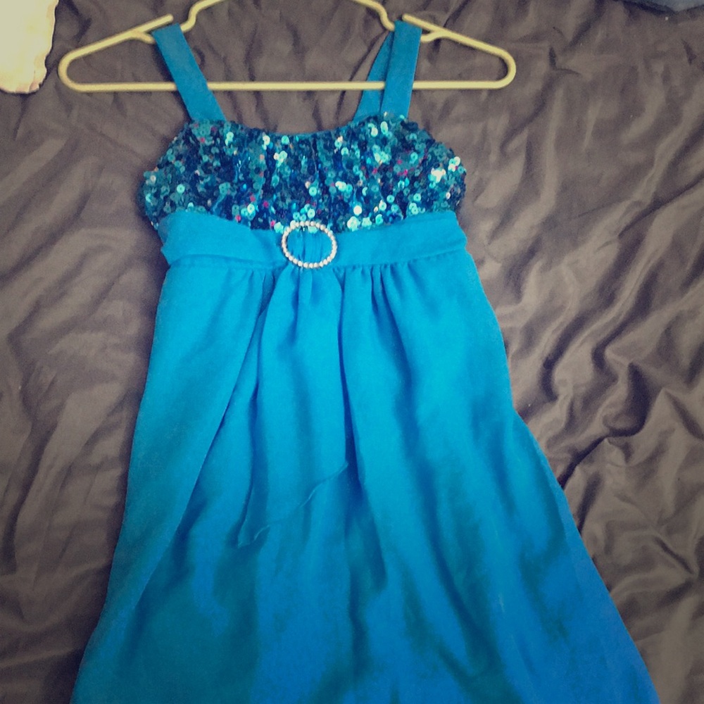 Blue kids dress.